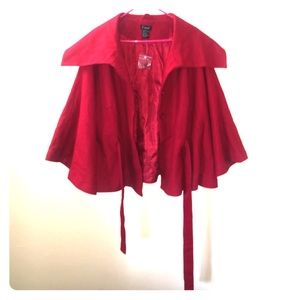 ⛄️ Red cape coat plus size 18/20 ⛄️
